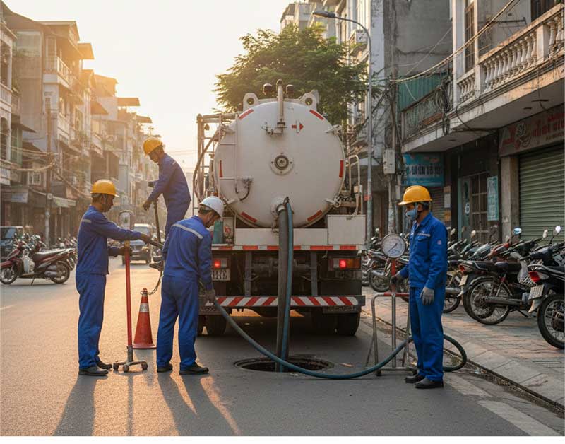 Dịch vụ hút bể phốt tại Đống Đa nhanh – sạch – an toàn