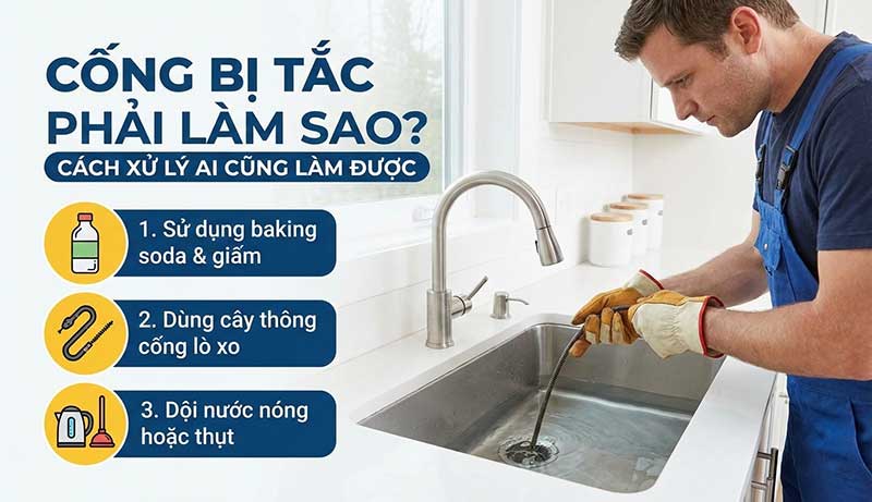 Cống bị tắc phải làm sao? Cách xử lý ai cũng làm được