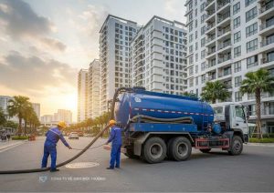 Hút bể phốt tại Hà Nội cho chung cư – Quy trình & lưu ý quan trọng