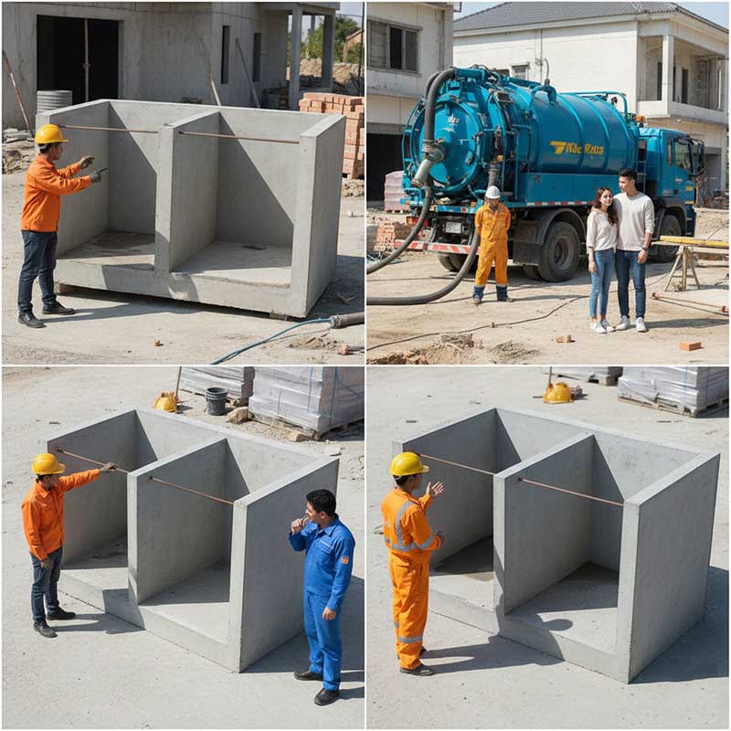 So sánh bể phốt 2 ngăn và 3 ngăn: Nên chọn loại nào tốt hơn?